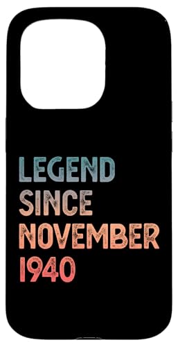 Hülle für iPhone 15 Pro 84. Geburtstag Männer Frauen Legende seit November 1940 von 84th Birthday Men Women Legend November 1940