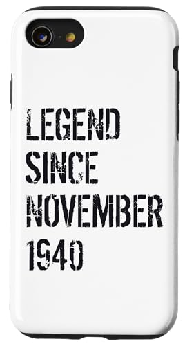 Hülle für iPhone SE (2020) / 7 / 8 84. Geburtstag Männer Frauen Legende geboren November 1940 von 84th Birthday Men Women Legend November 1940