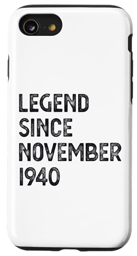 Hülle für iPhone SE (2020) / 7 / 8 84. Geburtstag Männer Frauen Legende seit November 1940 von 84th Birthday Men Women Legend November 1940