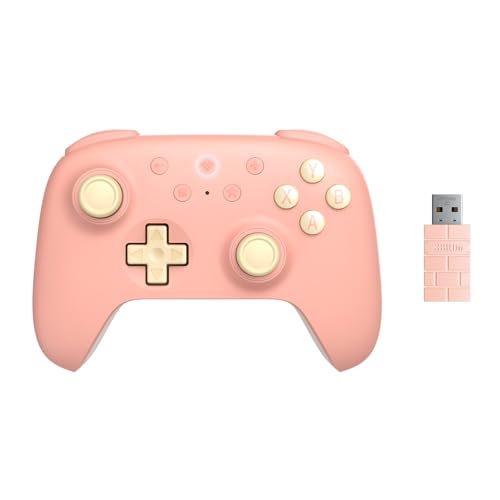 8Bitdo Ultimate 2C Wireless Controller for Windows PC and Android, with 1000Hz Polling Rate, Hall Effect Joysticks and Hall Triggers, and Remappable L4/R4 Bumpers (Peach) von 8bitdo