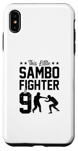 Hülle für iPhone XS Max Dieser kleine Sambo-Kämpfer ist 8 Jahre alt von 8th Birthday Party Kids Sambo Fighter