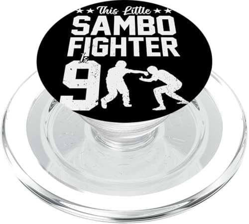 Sambo-Kämpfer zum 8. Geburtstag PopSockets PopGrip für MagSafe von 8th Birthday Party Kids Sambo Fighter