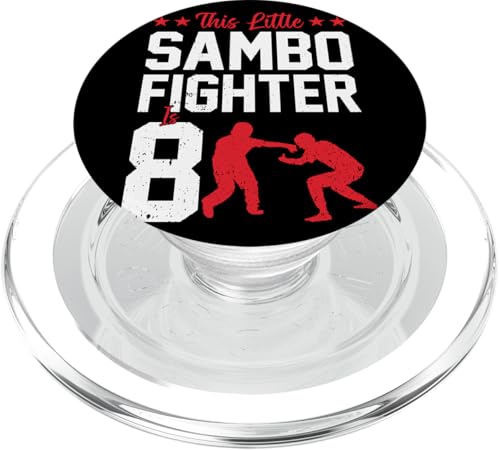 Sambo-Kämpfer zum 8. Geburtstag für Kinder, Sambo-Kämpfer PopSockets PopGrip für MagSafe von 8th Birthday Party Kids Sambo Fighter