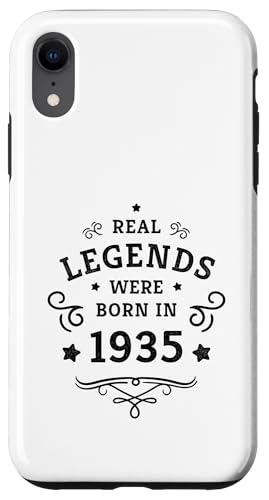 Hülle für iPhone XR 90. Geburtstag Legenden wurden 1935 geboren Jahrgang 1935 von 90. Geburtstag Baujahr 1935 neunzig Jahre alt