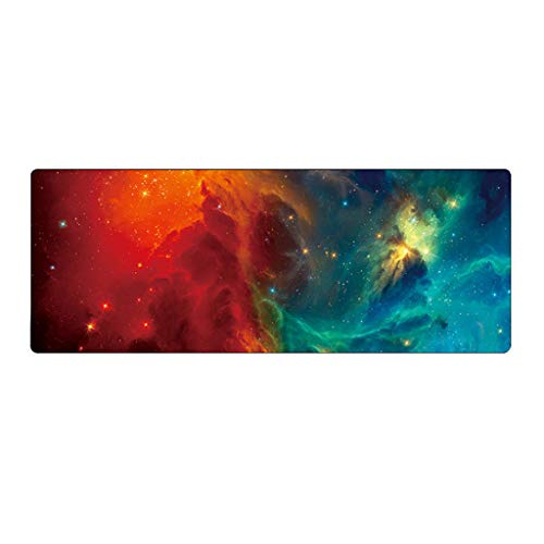 Gaming Mauspad, Multifunktionales Mauspad, Mouse Pad, Gaming Mousepad pc Unterlage, Mauspad Computer, Maus Pad 80 x 30 cm, Extended Gaming Matte Large Size, Mouspad Gamer rutschfest (E) von 95
