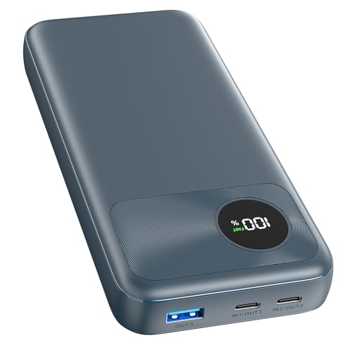 A ADDTOP Power Bank 20000mAh, 22.5W Schnell Aufladende Powerbank mit USB-C In & Out PD3.0 QC 4.0, Tragbares Ladegerät Phone External Battery Pack kompatibel mit iPhone, Smartphones, Tablets Blau von A ADDTOP