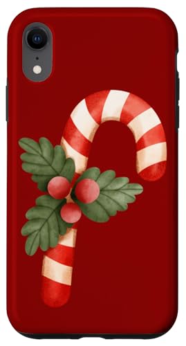 Hülle für iPhone XR Zuckerstange Stechpalme Merry Christmas Happy Xmas Holidays von A Blaze - Christmas and Happy Holidays Collection