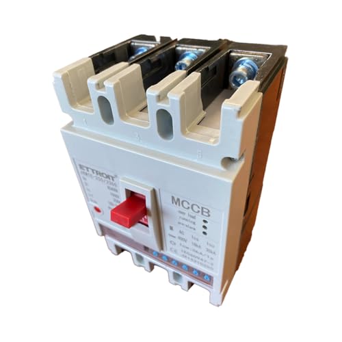 A2ZWORLD Magnetothermischer Schalter, Nennstrom einstellbar 100 A-250 A, MCCB mit einstellbarer thermischer und magnetischer Verzögerung, 3P AC 400 V, Ui 1000 V Uimp 8 kv, Ics 18 kA Icu 35 kA von A2ZWORLD