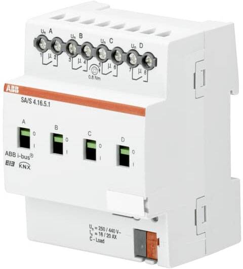 ABB SA/S4.16.5.1 SA/S4.16.5.1 Schaltaktor, 4F 16/20C-Load von ABB Stotz-Kontakt / Striebel