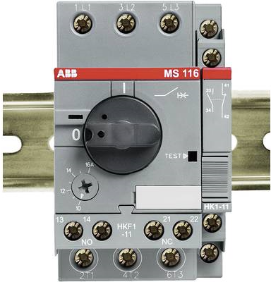 ABB Motorschutzschalter einstellbar 690 V/AC 1.6 A MS 116-1,6 1 St. (1SAM 250 000 R1006) von ABB