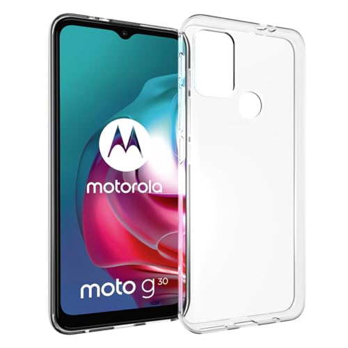 ACCEZZ kompatibel mit Motorola Moto G30, Motorola Moto G20 Hülle – Clear Backcover Silikon Case – Softcase Handyhülle in Transparent/Durchsichtig [Dünn, Anti-Rutsch] von ACCEZZ