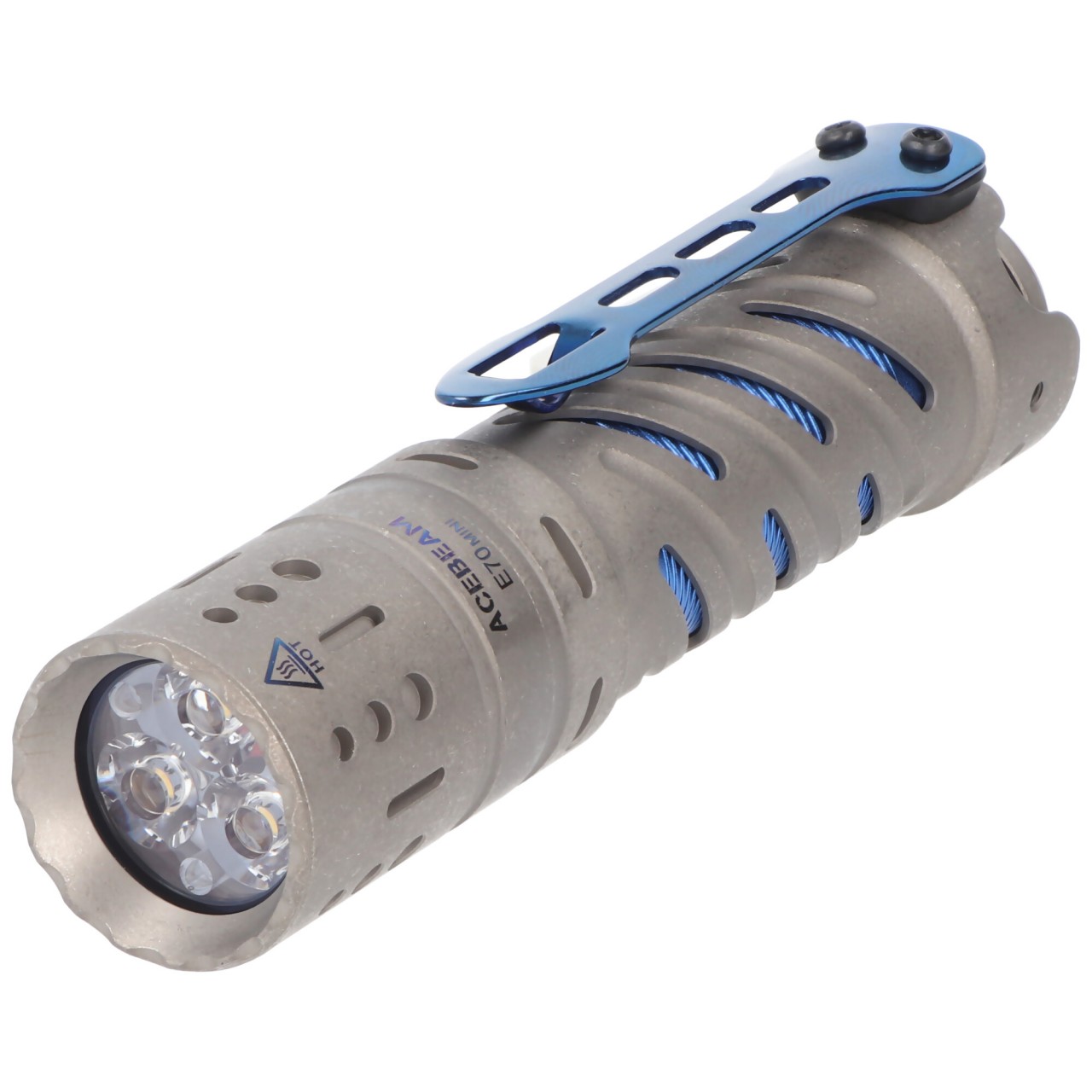 AceBeam E70 Mini Titan LED-Taschenlampe mit 1.500 Lumen, inklusive 18650 Li-Ion 3100mAh Akku von ACEBEAM