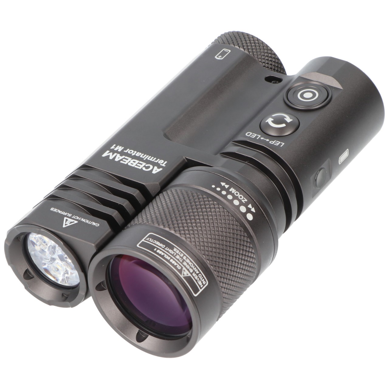 AceBeam Terminator M1 Dual LEP-Laser und LED-Taschenlampe, 3.500 Lumen, zoombarer Scheinwerferstrahl, 6.500K, Limited Edition von ACEBEAM