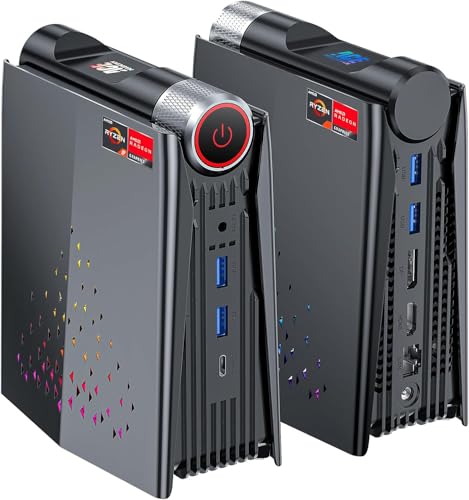 ACEMAGICIAN S3A Mini PC Gaming, AMD Ryzen 9 6900HX (8C/16T,bis zu 4,9 GHz), 16GB DDR5 4800MHz 512GB NVME PCIe3.0 SSD,AMD Radeon 680M Micro Desktop Computer mit 3-Modi-Anpassung|WIFI6|2.5G LAN| von ACEMAGICIAN