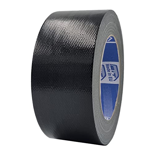 ACIT Super 50 mm x 25 M, verstärktes Gewebeband, Duct Tape, amerikanisches Gewebeband: Reparaturen, Befestigung und Verpackung mit hoher Dichtheit (Schwarz) von ACIT