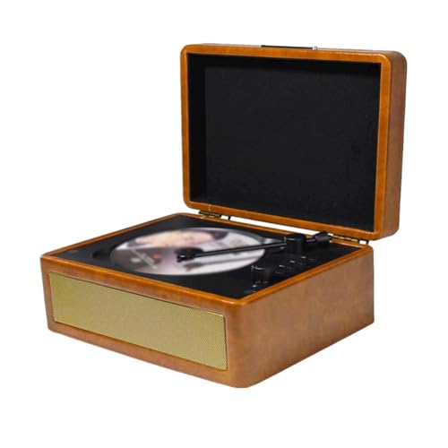 CD-Player, USB-Disk-Wiedergabe Vintage-CD-Player Retro-CD-Player Mit CD-Einschub Im Tray-Stil für Musikliebhaber und Sammler Gleichermaßen (Khaki) von ACOGEDO