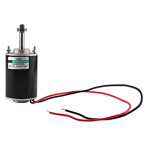 Hochgeschwindigkeits-Gleichstrommotor, Permanentmagnet, Geräuscharm, Mini-Bürsten-Elektromotor, 30 W, 12 V, 3500 U/min, für Zuckerwatte-Maschine, Kleiner Schneidetisch und von ACOGEDO