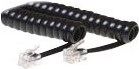 ACT Black 1.5 meter coiled telephone cable with RJ10 connectors RJ10-RJ10 COILED BLACK 1.50M (TD7203) von ACT