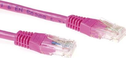 ACT CAT6A UTP 15m 15m Cat6a U/UTP (UTP) Pink Netzwerkkabel (IB7315) von ACT