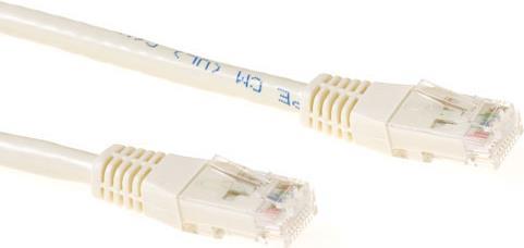 ACT Ivory 25 meter U/UTP CAT6 patch cable with RJ45 connectors. Cat6 u/utp ivory 25.00m (IB8425) von ACT