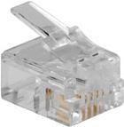 ACT RJ11 (4P/4C) modulaire connector for flat cable. Connector: RJ-11 (6P/4C) Rj11 plug 6p4c modular cable (TD104) von ACT