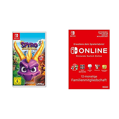 Spyro Reignited Trilogy - [Nintendo Switch] & Nintendo Switch Online Mitgliedschaft - 12 Monate Familienmitgliedschaft | Switch - Download Code von ACTIVISION