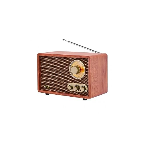 Adler Retro Radio mit Bluetooth und Teleskopantenne FM/AM 10W RMS Bass/Höhenkontrolle AD1171 Adler Retro Radio mit Bluetooth und Teleskopantenne FM/AM 10W RMS Bass/Höhenkontrolle AD1171 von ADLER