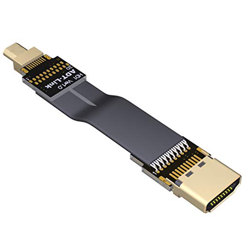 ADT-Link FPV Kabel für HDMI Micro Mini Flachkamera Anschluss 5 cm-50 cm Flexible Draht Line 18 Gbps 4K @ 50/60 2160p für HDMI2.0 für FPV Kamera A1-D1. 45cm von ADT-Link