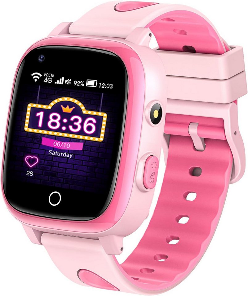 ADUOGENG Vielfältige Funktionen Smartwatch (Android, iOS), mit GPS und Telefon, Kinder mit WiFi, Videoanruf, SOS, Schulmodus von ADUOGENG