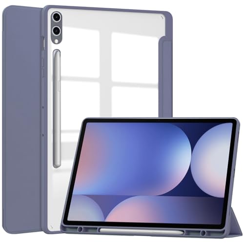 Tablet-Hülle Durchsichtige Hülle kompatibel mit Samsung Galaxy Tab S10 Plus/Galaxy Tab S10+ 5G 12,4 Zoll 2024 SM-X820 Hülle, TPU Slim Cover Auto Wake/Sleep Smart Case mit transparenter Rückseite Table von ADVDJBV