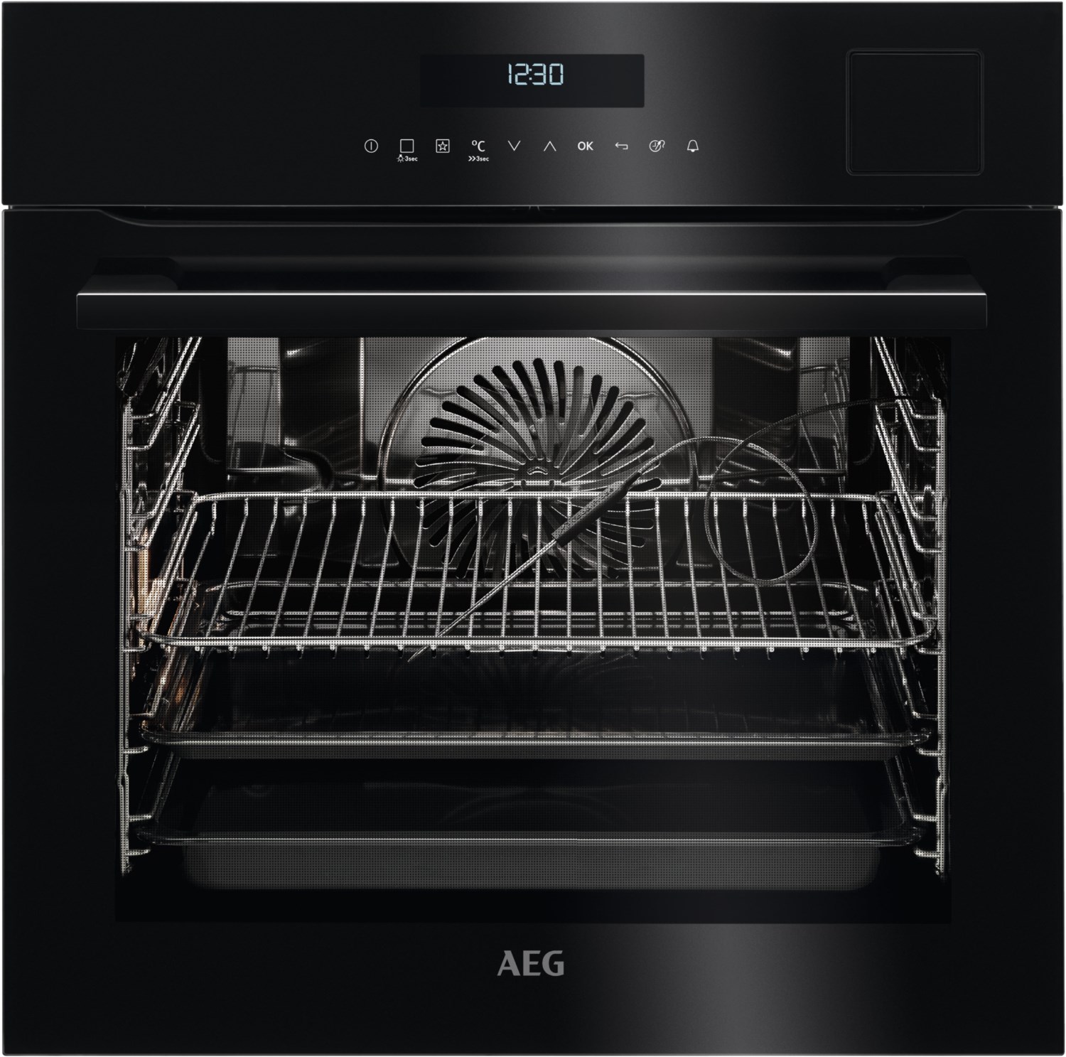 BSE792220B Elektro-Backofen mit Dampfgarer schwarz von AEG