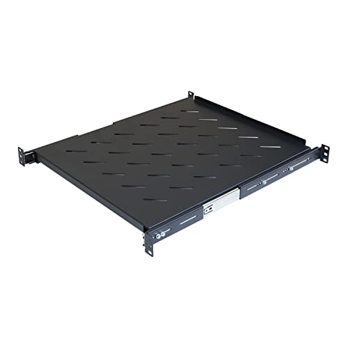 Aeons 1U 48,3 cm Schieberegal Serverregal belüftet 4 Pfosten Rack Mount 50,8 cm Regal Einstellbare Einbautiefe 48,3 - 59,4 cm für IT-Datennetzwerk Schrank Gehäuse Ausrüstung von AEONS