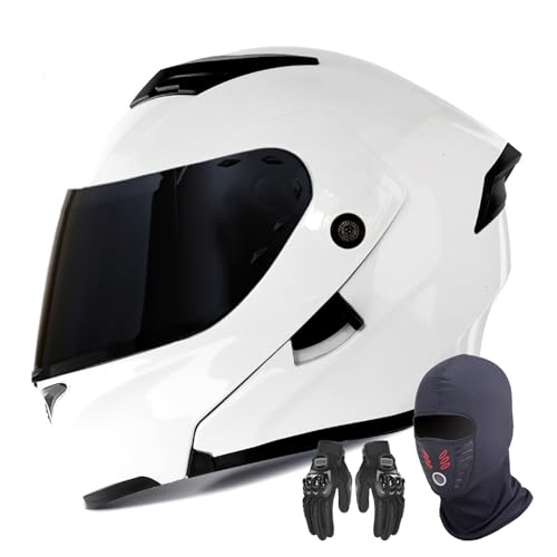 Integralhelm für Motorradfahrer, Integralhelm, modularer Helm, Motorradrennhelm, ECE-zertifiziert, Kopfschutz und vollständige Belüftung, alle Jahreszeiten E,XXXL=65CM von AFAGUEEUPD