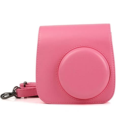 AFAKEREPPV Lederfilm-Kameras-Tasche Schutzhülle Schulterkamera Farbe Schutzhülle for Fuji Fit for Polaroid Mini 8 8+ 9 Fit for Instax PU Digitalkamerataschen(Pink) von AFAKEREPPV