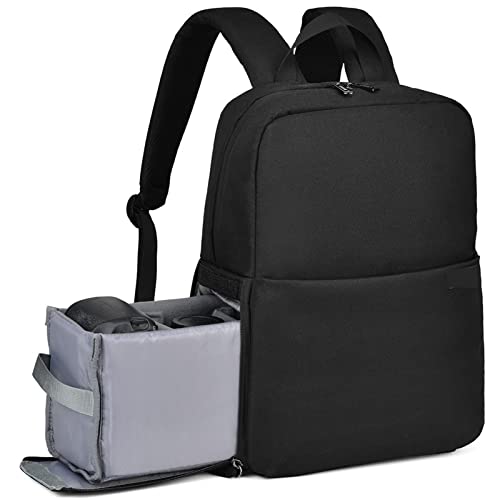 AFAKEREPPV SLR Kamera-Rucksack professionelle verschleißfeste große Tasche Kameraobjektiv Notebook Outdoor-Reisetasche Fit for Canon Fit for Nikon Fit for Sony Digitalkamerataschen(L4 Black S) von AFAKEREPPV