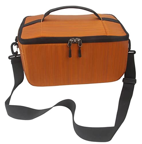 AFAKEREPPV Wasserdicht DSLR. Kamera-Objektivgehäuse-Einsatz-Schutzhandtasche tragen Handtasche gepolsterte Hülle Linsenbeutel Fit for Canon Fit for Nikon Fit for Sony Digitalkamerataschen(Orange) von AFAKEREPPV