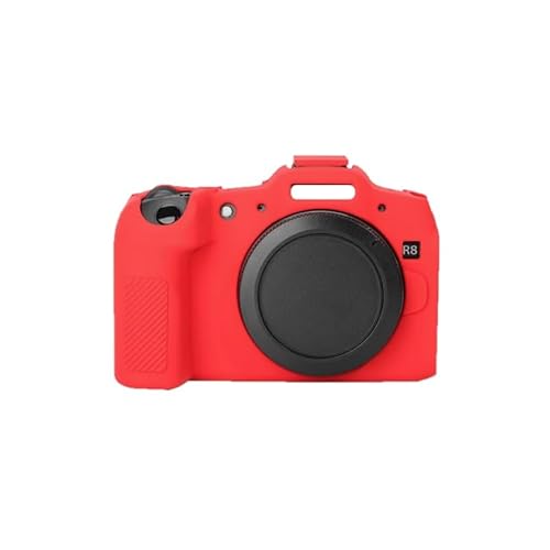 Kamera-Schutzhülle für Canon EOS R8 Kamera, weiches Silikon, Rot von AFGRAPHIC