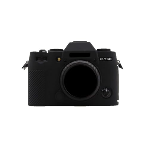 Kamera-Schutzhülle für Fujifilm X-T50 spiegellose Kamera, weiche Silikonhülle, schwarz, Gummihülle von AFGRAPHIC