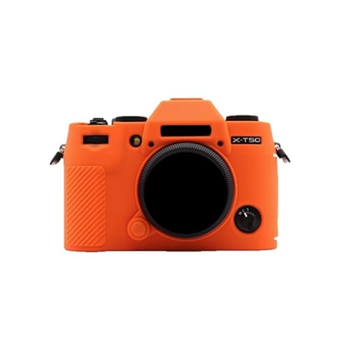 Kamera-Schutzhülle für Fujifilm X-T50 spiegellose Kamera, weiches Silikon, Orange von AFGRAPHIC