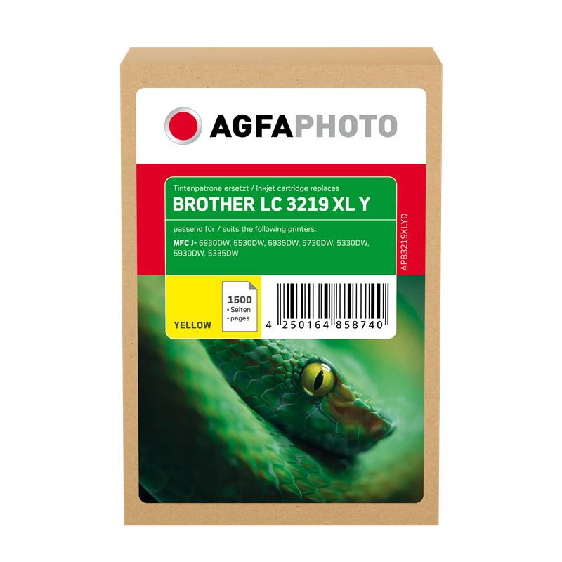 AgfaPhoto Patrone Brother APB3219XLYD ers. LC3219XLY yellow von AGFA Photo