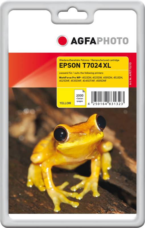 AgfaPhoto Patrone Epson APET702YD ers.T7024 XL yellow remanufactured von AGFA Photo