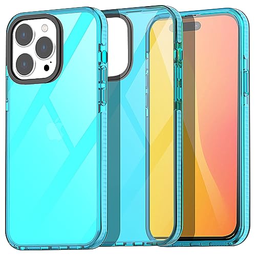 AICase Neon iPhone 15 Pro Max Hülle,Ultra Dünn Handyhülle für iPhone 15 Pro Max Durchsichtig Bunt Leuchtend Anti-Gelb Vergilbungsfrei, Dünne Robuste Schutzhülle Silikon Handyhülle Case Bumper 6,7"_2 von AICase