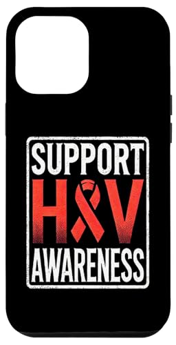 Hülle für iPhone 12 Pro Max HIV AIDS Awareness Shirt – rotes Band hilft Bewusstsein von AIDS Awareness Red Ribbon Apparel!