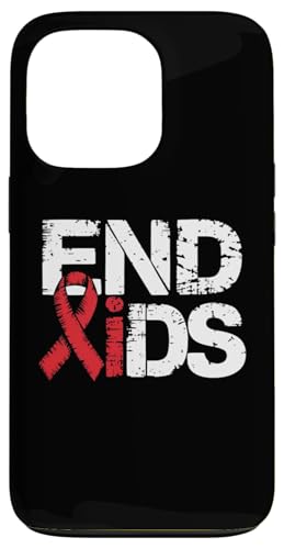 Hülle für iPhone 13 Pro Aufklärungsshirt gegen AIDS — Rot zur Unterstützung der HIV-Aids-Aufklärung von AIDS Awareness Red Ribbon Apparel!