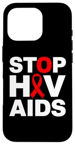 Hülle für iPhone 16 Pro Stop HIV AIDS Awareness Shirt - Red Ribbon Awareness Awareness von AIDS Awareness Red Ribbon Apparel!