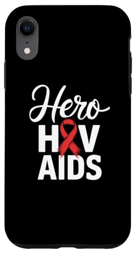 Hülle für iPhone XR HIV-AIDS-Aufklärungshemd - HIV-Heldenshirt AIDS-Aufklärungsshirt von AIDS Awareness Red Ribbon Apparel!