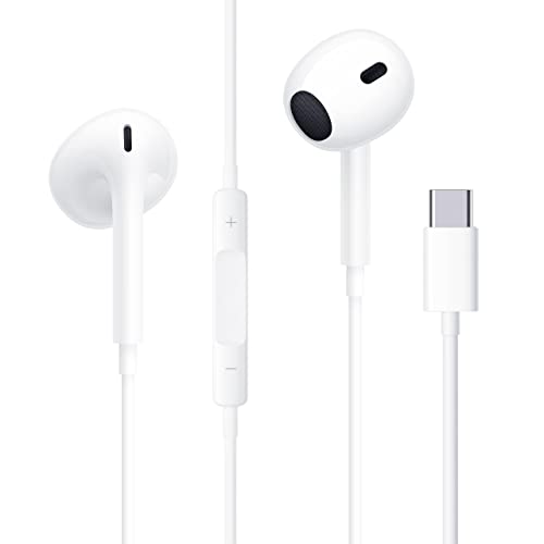 AIFEIMEI Kopfhörer USB C, In-Ear Ohrhörer c typ Kabel mit Mikrofon und Lautstärkeregler,Kompatibel mit Huawei P40 P30 P20 Pro Samsang S21 S20 FE Galaxy, Google,Xiaomi,One Plus von AIFEIMEI