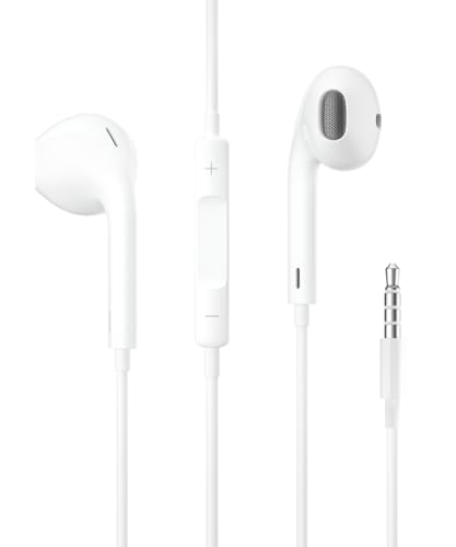 Hi-Res In-Ear-Kopfhörer, extra Bass, geräuschisoliert, mit Kabel, mit Mikrofon, Kopfhörer mit Lautstärkeregler, 3,5 mm Klinkenstecker. von AIFEIMEI