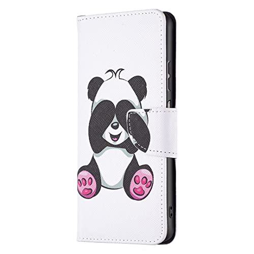 AIFILLE Weiß Handyhülle Kompatibel mit Samsung Galaxy A23 5G 6.6 Zoll Panda Cute Leder Tier Hülle Tasche Flip Schutzhülle Lederhülle mit Kartenfach Standfunktion 360 Ganzkörper Stoßfest Schutzhülle von AIFILLE