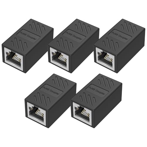 AILVLVNG RJ45 Kupplung Unterstützt CAT5e/CAT6/CAT6a/CAT7/CAT8 RJ45 Verbinder zur Kabelverlängerung LAN Verbinder Ethernet Verlängerungskabel Netzwerkstecker Plug and Play,Stabile Übertragung von AILVLVNG